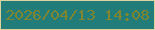 文字の大きさ：1、枠の色：ddd29e、背景の色：227c79、文字の色：808532 無料ブログパーツのブログ時計