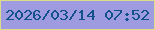 文字の大きさ：4、枠の色：dddc8a、背景の色：9e9be1、文字の色：13518c 無料ブログパーツのブログ時計