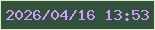 文字の大きさ：5、枠の色：ddedc9、背景の色：33523d、文字の色：d09dfb 無料ブログパーツのブログ時計