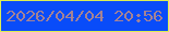 文字の大きさ：1、枠の色：ddee52、背景の色：094cf9、文字の色：a38295 無料ブログパーツのブログ時計