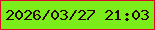文字の大きさ：4、枠の色：de092a、背景の色：7aed1b、文字の色：240b05 無料ブログパーツのブログ時計