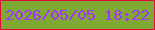 文字の大きさ：1、枠の色：de0d3b、背景の色：80a933、文字の色：a531fe 無料ブログパーツのブログ時計