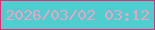 文字の大きさ：1、枠の色：de2f74、背景の色：4fced0、文字の色：f2a1c1 無料ブログパーツのブログ時計