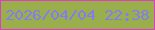 文字の大きさ：1、枠の色：de3ec6、背景の色：9aaf4c、文字の色：827cf4 無料ブログパーツのブログ時計