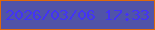 文字の大きさ：1、枠の色：de680a、背景の色：5053a8、文字の色：4333f6 無料ブログパーツのブログ時計