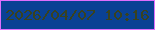 文字の大きさ：3、枠の色：de6efd、背景の色：0a4194、文字の色：39421f 無料ブログパーツのブログ時計