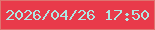 文字の大きさ：1、枠の色：de7470、背景の色：e93a4a、文字の色：afe7e3 無料ブログパーツのブログ時計