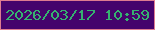 文字の大きさ：2、枠の色：de7b90、背景の色：45036c、文字の色：36b270 無料ブログパーツのブログ時計