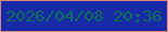 文字の大きさ：4、枠の色：de827b、背景の色：162aa7、文字の色：0f7055 無料ブログパーツのブログ時計