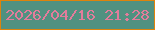 文字の大きさ：5、枠の色：de830c、背景の色：519180、文字の色：e37c9b 無料ブログパーツのブログ時計