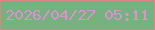文字の大きさ：2、枠の色：de8389、背景の色：76b180、文字の色：dd90d2 無料ブログパーツのブログ時計