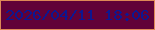 文字の大きさ：2、枠の色：de8856、背景の色：610138、文字の色：0c1791 無料ブログパーツのブログ時計