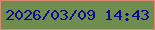 文字の大きさ：2、枠の色：de8875、背景の色：6f8d4f、文字の色：0d0a91 無料ブログパーツのブログ時計