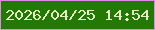 文字の大きさ：2、枠の色：de8be4、背景の色：247804、文字の色：e7eec7 無料ブログパーツのブログ時計