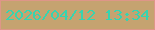 文字の大きさ：2、枠の色：de9688、背景の色：c5a370、文字の色：36d4b0 無料ブログパーツのブログ時計