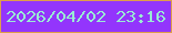 文字の大きさ：4、枠の色：de9e4b、背景の色：9335fc、文字の色：99ecd3 無料ブログパーツのブログ時計