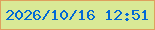 文字の大きさ：5、枠の色：dea05e、背景の色：d9e996、文字の色：0369d5 無料ブログパーツのブログ時計