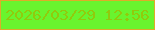 文字の大きさ：5、枠の色：deac29、背景の色：69f42e、文字の色：91ca0d 無料ブログパーツのブログ時計