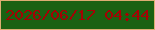 文字の大きさ：2、枠の色：dead72、背景の色：1b6112、文字の色：a50104 無料ブログパーツのブログ時計