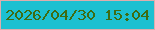 文字の大きさ：5、枠の色：deadad、背景の色：1cc0d1、文字の色：3e6c12 無料ブログパーツのブログ時計