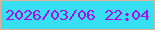 文字の大きさ：3、枠の色：deb39c、背景の色：38def1、文字の色：a410e7 無料ブログパーツのブログ時計