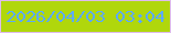 文字の大きさ：2、枠の色：debcec、背景の色：b0d70c、文字の色：5daafb 無料ブログパーツのブログ時計