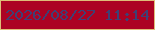 文字の大きさ：3、枠の色：debd78、背景の色：ac0223、文字の色：3f4074 無料ブログパーツのブログ時計