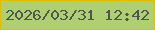 文字の大きさ：3、枠の色：debe02、背景の色：aecf72、文字の色：51564e 無料ブログパーツのブログ時計