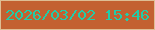 文字の大きさ：2、枠の色：debe94、背景の色：c36131、文字の色：21cda9 無料ブログパーツのブログ時計
