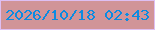 文字の大きさ：5、枠の色：debff3、背景の色：d19498、文字の色：0b8be1 無料ブログパーツのブログ時計