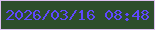 文字の大きさ：5、枠の色：dec1f1、背景の色：2d4e2c、文字の色：5f48fd 無料ブログパーツのブログ時計