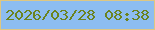 文字の大きさ：5、枠の色：dec782、背景の色：8dbdf0、文字の色：6b831f 無料ブログパーツのブログ時計