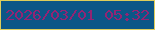 文字の大きさ：1、枠の色：decd5b、背景の色：0c5687、文字の色：922473 無料ブログパーツのブログ時計