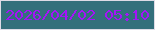 文字の大きさ：1、枠の色：dedce7、背景の色：33707c、文字の色：a414f7 無料ブログパーツのブログ時計