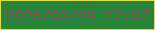 文字の大きさ：1、枠の色：dede40、背景の色：24853b、文字の色：854e55 無料ブログパーツのブログ時計