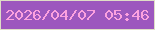 文字の大きさ：5、枠の色：dedec6、背景の色：9c57be、文字の色：fca1df 無料ブログパーツのブログ時計
