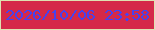 文字の大きさ：2、枠の色：dee2b1、背景の色：d52949、文字の色：4742ee 無料ブログパーツのブログ時計