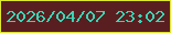 文字の大きさ：1、枠の色：dee72d、背景の色：591f20、文字の色：3bd4b5 無料ブログパーツのブログ時計