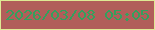 文字の大きさ：1、枠の色：deea94、背景の色：b15e5a、文字の色：34a05d 無料ブログパーツのブログ時計