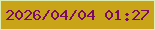 文字の大きさ：2、枠の色：deecb5、背景の色：c9a419、文字の色：7b0966 無料ブログパーツのブログ時計