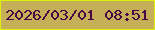 文字の大きさ：5、枠の色：def10d、背景の色：c5af57、文字の色：490745 無料ブログパーツのブログ時計