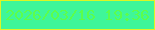 文字の大きさ：3、枠の色：def523、背景の色：3ff699、文字の色：5cfe4b 無料ブログパーツのブログ時計