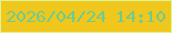 文字の大きさ：3、枠の色：def58e、背景の色：efc71d、文字の色：71ca8d 無料ブログパーツのブログ時計