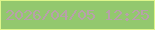 文字の大きさ：3、枠の色：def68b、背景の色：93c86e、文字の色：b8a0aa 無料ブログパーツのブログ時計