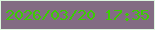 文字の大きさ：5、枠の色：def7e0、背景の色：836c83、文字の色：3bcd02 無料ブログパーツのブログ時計