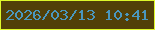 文字の大きさ：4、枠の色：def82a、背景の色：524008、文字の色：4a97bf 無料ブログパーツのブログ時計
