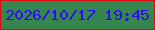 文字の大きさ：3、枠の色：df0b13、背景の色：35854f、文字の色：310af4 無料ブログパーツのブログ時計