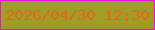 文字の大きさ：5、枠の色：df12de、背景の色：a19c25、文字の色：e0691b 無料ブログパーツのブログ時計