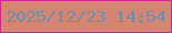 文字の大きさ：3、枠の色：df1f9a、背景の色：d68572、文字の色：678fb8 無料ブログパーツのブログ時計