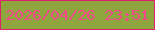 文字の大きさ：1、枠の色：df206d、背景の色：8ea63d、文字の色：f5498a 無料ブログパーツのブログ時計